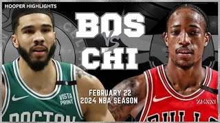 Boston Celtics vs Chicago Bulls Full Game Highlights  Feb 22  2024 NBA Season [upl. by Mattland]