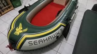 INFLATABLE BOAT  SEAHAWK 3  BEFORE amp AFTER MODIFICATION  DIY MODIFICATION [upl. by Anassor442]