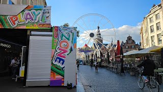 XXL MEGA Opbouw Kermis  Aufbau Kirmes  Kermis Nijmegen 2024 Vrijdag Dag 3 [upl. by Nyrem473]