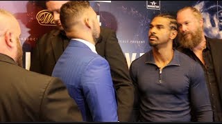 EXTREMELY INTENSE  TONY BELLEW v DAVID HAYE  HEAD TO HEAD  PRESS CONFERENCE THE REMATCH [upl. by Mandel]