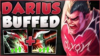 WTF ABUSE NEW DARIUS BEFORE HES 100 BANNED FROM RANKED DARIUS TOP GAMEPLAY  League of Legends [upl. by Llerrud]