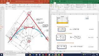 DISEÑO CURVA ESPIRAL  LONGITUD Le  ELEMENTOS GEOMETRICOS [upl. by Manuela]