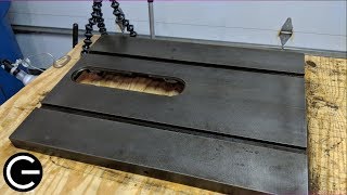 Craftsman Table Saw Restoration Part 3 Cast Iron Top  Rust Removal [upl. by Sadie]