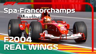 Assetto Corsa  Ferrari F2004 at Spa with Real Front amp Rear Wings [upl. by Landahl]