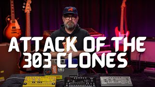 Attack of the 303 Clones Roland Cyclone Analogic Behringer Comparison [upl. by Jenne]