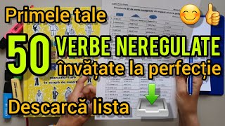 Lecţia  288 – Primele tale 50 de VERBE NEREGULATE din engleză 🇬🇧 ştiute la perfecţie 😊👍 [upl. by Htinnek]