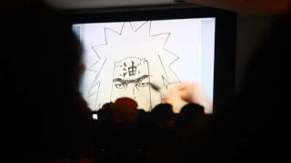 Masashi kishimoto drawing live at NYC Comic con 2015 [upl. by Aanas603]