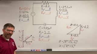 Series RLC Ohms Amps amp Volts [upl. by Burchett]