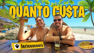 QUANTO CUSTA 1 dia de praia em JERICOACOARA Preços de tudo almoço bebidas passeios pousada etc [upl. by Oswin]