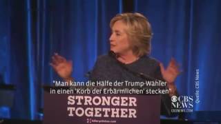 Hillary Clinton TrumpWähler sind quotErbärmlichquot hillaryclinton trump erbärmlich beleidigend [upl. by Ave]