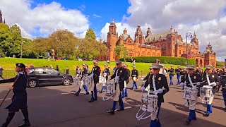 Mourne Young Defenders flute band  Glasgow Boyne Celebrations Return parade 6thJuly 2024 [upl. by Ahcurb]