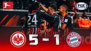 Eintracht Frankfurt  Bayern Múnich 51  GOLES  Jornada 10  Bundesliga [upl. by Marybeth]