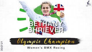 Bethany Shriever makes history by claiming BMX Racing gold  Tokyo 2020 Olympics [upl. by Elvyn644]