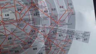 VVS Stuttgart Tarifzonen UBahn and SBahn Zone Prise Map  Karte Metro Subway Train [upl. by Eniamsaj345]