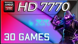 AMD Radeon HD 7770 in 30 Games  20202022 [upl. by Alyahsal182]