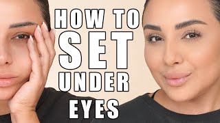 How to Perfectly Set Your Undereye Makeup  Nina Ubhi [upl. by Tess]