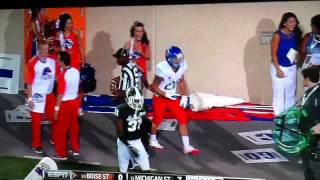 Boise State Player Nails Cheerleader [upl. by Ais]