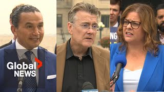 Manitoba PC NDP and Liberals launch campaigns as the election officially begins Tuesday [upl. by Terbecki]