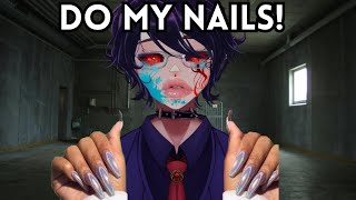 Entitled Karen DEMANDS i give her a FREE manicure [upl. by Palmore]