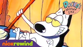 Spunky and the Mop  Rockos Modern Life  Nicktoons [upl. by Eneleahs]