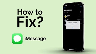 How To Fix iMessage Not Working On iPhone [upl. by Anaibaf506]