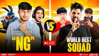 NG vs WORLD BEST SQUAD 🥵 DO OR DIE MATCHES 😰😨 INDIA BD PAK nonstopgaming free fire live [upl. by Polk]