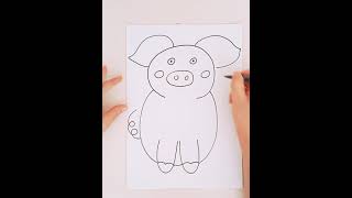 Disegno maialino 🐷 [upl. by Arola368]