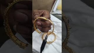 gold bangles meking rhodium🥰🥰goldwork how to use stone rhodium trending viralshort youtubeshorts [upl. by Adim927]