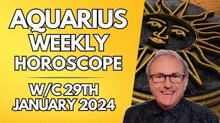 Aquarius Horoscope Weekly Astrology from 29th January 2024 [upl. by Ainoloppa858]