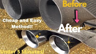 The Quickest amp Easiest Way to CleanPolish Your Exhaust Tips Under 5 Minutes [upl. by Namdor662]