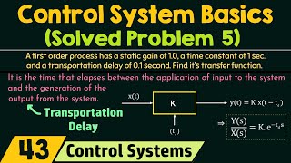 Basics of Control Systems Solved Problem 5 [upl. by Asirak978]