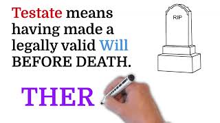 Testator vs Testatrix  Definition of Testate  Testator  Testatrix  Meaning amp Pronunciation [upl. by Larochelle]
