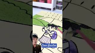 Menggambar dan Mewarnai menggunakan Pasir mewarnai drawing art mewarnaidenganpasir remix [upl. by Lrub]