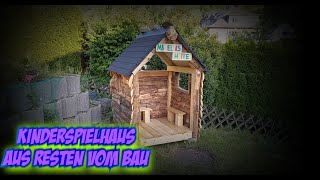 Kinder Spielhaus selber bauen Zeitraffer Gartenhaus für Kinder DIY für 25 Euro [upl. by Hardunn]