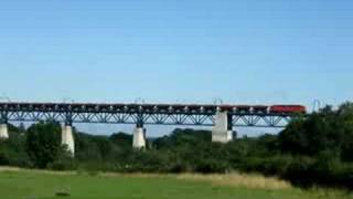 Trainspotting longest railway viaduct of Belgium Eisenbahnbrücke spoorviaduct Moresnet [upl. by Amye]