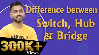 Lec13 Switch Hub amp Bridge Explained  Whats the difference [upl. by Wentworth]