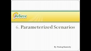 jBehave Parameters [upl. by Trefor]