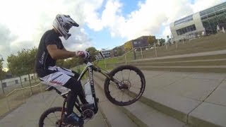 Haibike xDuro PRO 2013 Bosch Motor auf Treppen [upl. by Nomaid272]