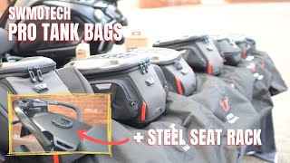 SWMOTECH PRO TANK BAGS amp REAR STEEL RACK [upl. by Ennael311]