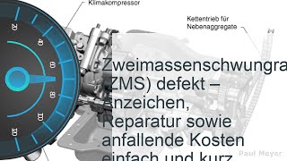 Zweimassenschwungrad  ZMS defekt  Kosten Reparatur amp Symptome [upl. by Wilkey]