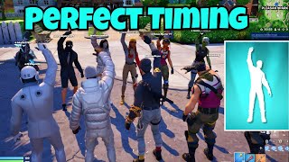 Fortnite Perfect Timing  Youre A Winner Emote 🥳 [upl. by Frasier]