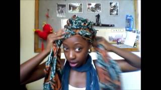 How to do 3 simple headwrap styles [upl. by Lurline]