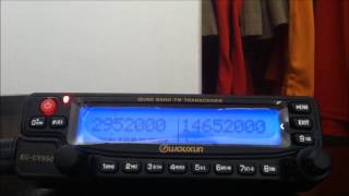 Wouxun KGUV950p demonstration KQ2H 10 meter FM repeater [upl. by Nole]