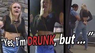 Bodycam DUI ARREST Of Drunk Woman Thinking BROKEN NAIL Trumps Car Accident amp DUI Investigation WTF [upl. by Adirahs]