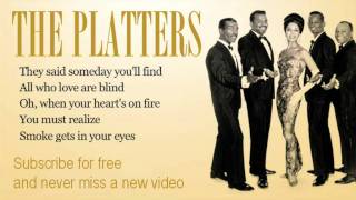 The Platters  Smoke Get In Your Eyes  Lyrics [upl. by Ahsetal]