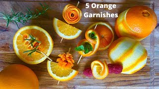 Orange Garnish ideas for cocktails [upl. by Adelice]