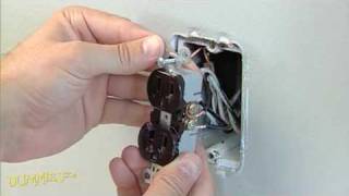 How to Replace a Standard Electrical Outlet For Dummies [upl. by Katheryn]