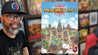 Tangram City A tilelaying balancing act from Uwe Rosenberg solo playthrough [upl. by Anrat]