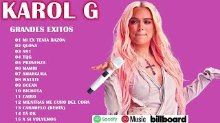 Karol G Mix 2023 Éxitos ⭐️ Las Mejores Canciones de Karol G ⭐⭐️ LO MAS NUEVO 2023 [upl. by Aihsenyt]