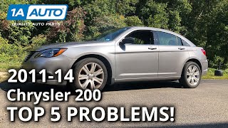 Top 5 Problems Chrysler 200 Sedan 1st Generation 201114 [upl. by Millan]